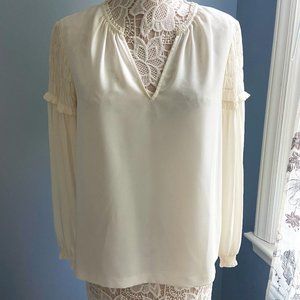 Club Monaco Cream Colored Blouse